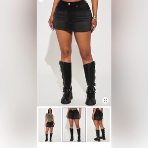 Black Wash OG Micro Mini Skirt - L